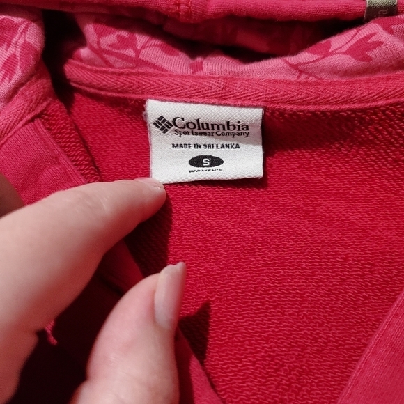 Columbia Magenta Pink Kangaroo Hoodie Jacket Fall Outdoor Preppy Bright - Picture 2 of 6